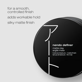 shu uemura art of hair close-up texture of pomade demonstrating matte, pliable hold