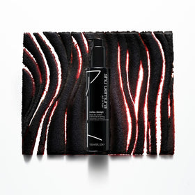 shu uemura art of hair label detail highlighting usage instructions and benefits