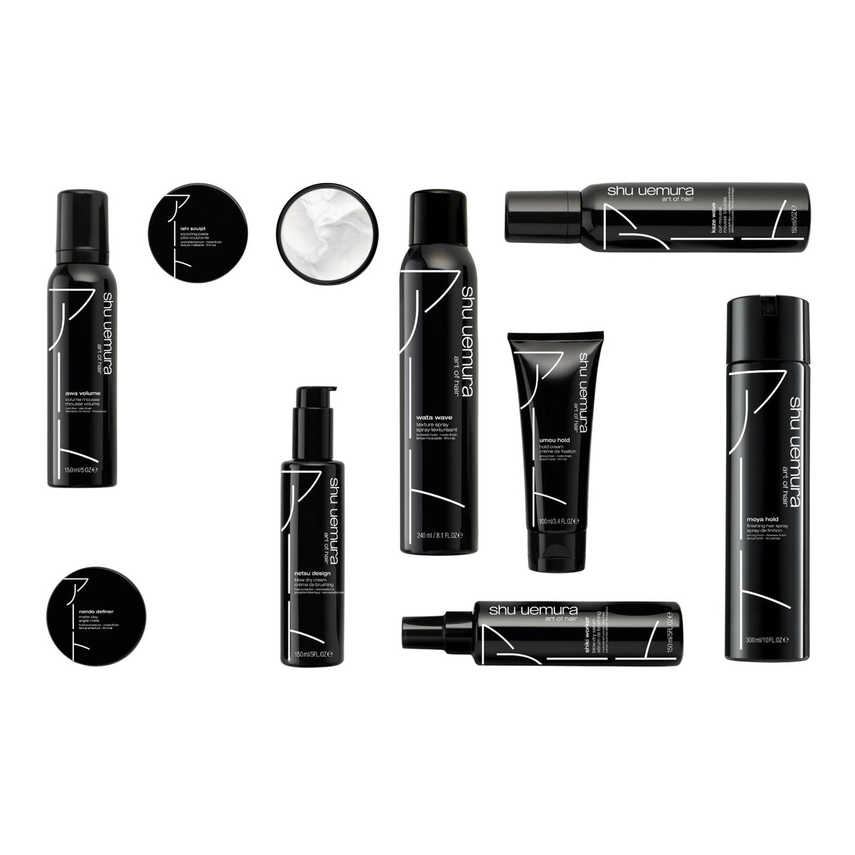 shu uemura art of hair finished blowout on model showing volume and smoothness