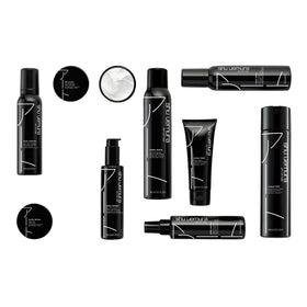 shu uemura art of hair finished blowout on model showing volume and smoothness
