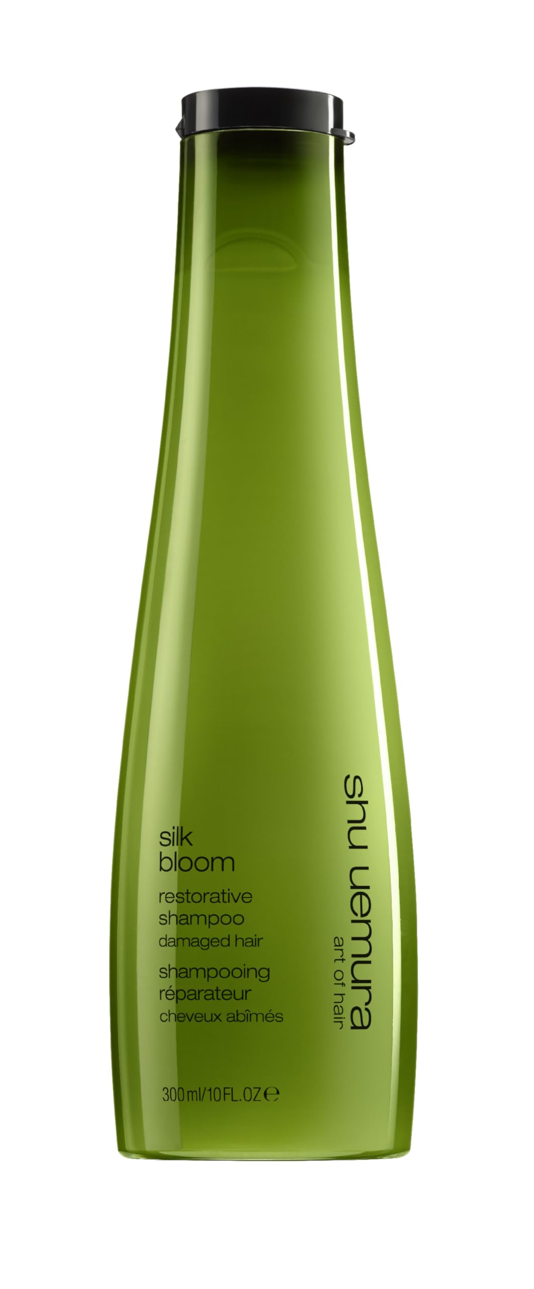 shu uemura art of hair front packaging showing bottle and repair benefit