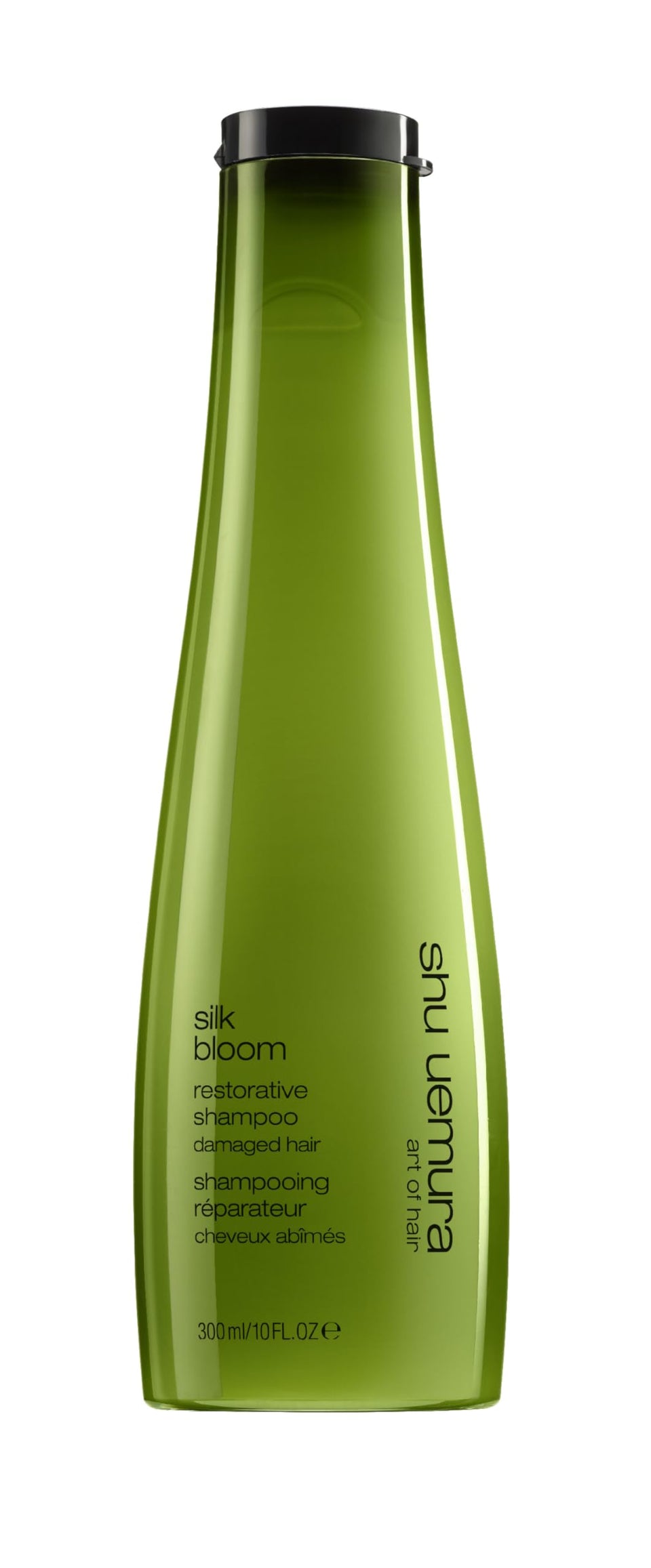 shu uemura art of hair front packaging showing bottle and repair benefit