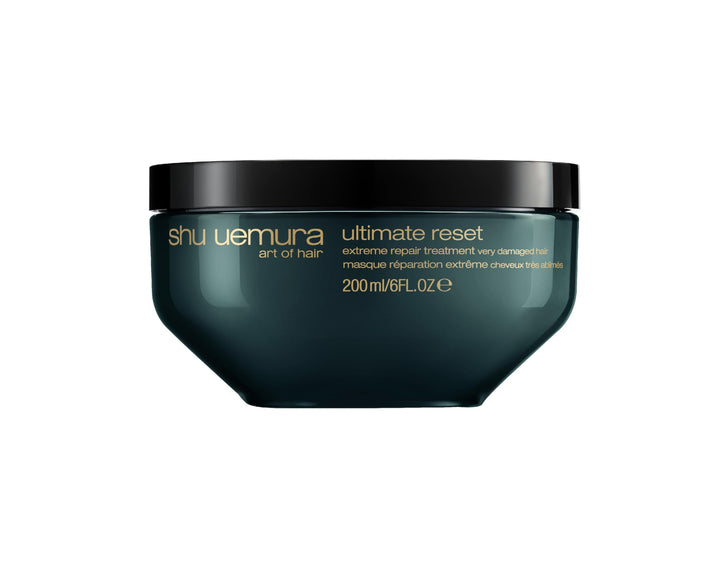 shu uemura art of hair front jar view showing repair mask packaging and luxury benefit