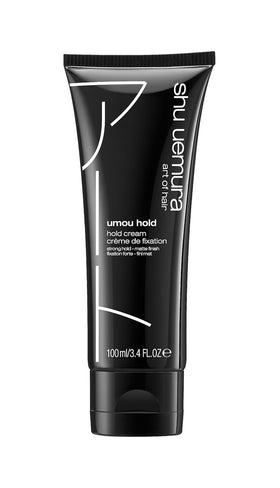 shu uemura art of hair jar front view showing professional packaging and strong hold benefit