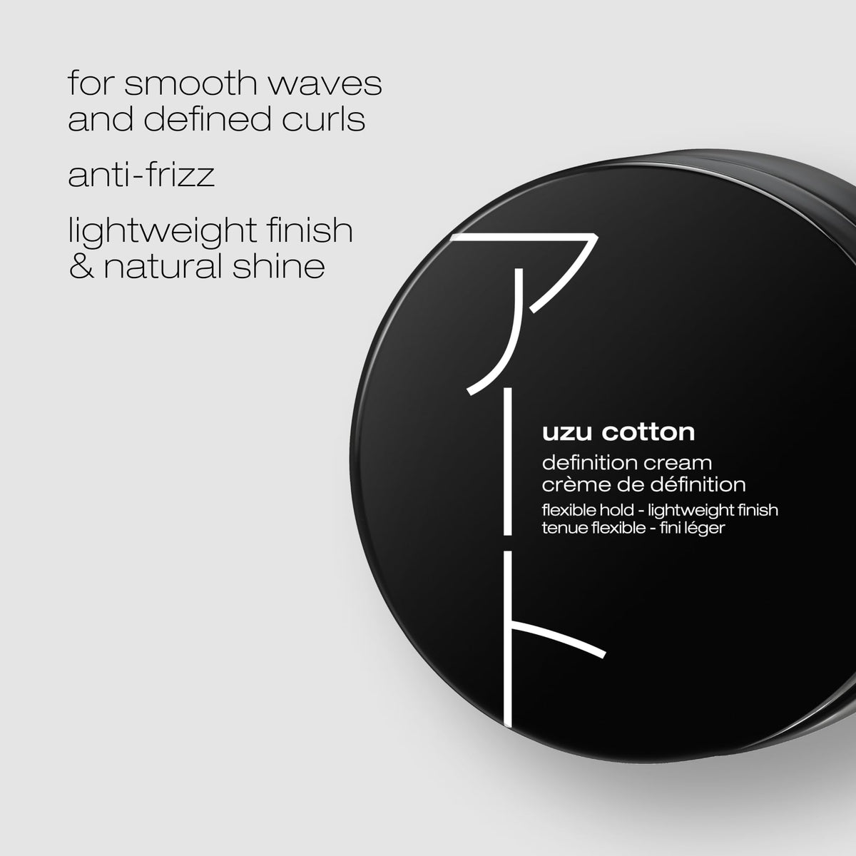 shu uemura art of hair Uzu Cotton creamy texture close-up for easy application