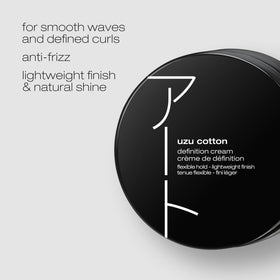 shu uemura art of hair Uzu Cotton creamy texture close-up for easy application