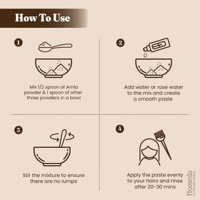 Shudh Online mixing paste in bowl with rose water demonstrating easy preparation