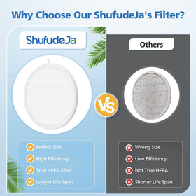 ShufudeJa four replacement filters laid out to show supply and convenience