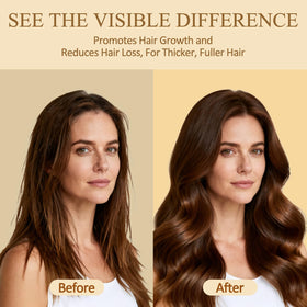 SHVYOG hair texture comparison illustrating visibly smoother, fuller-looking hair