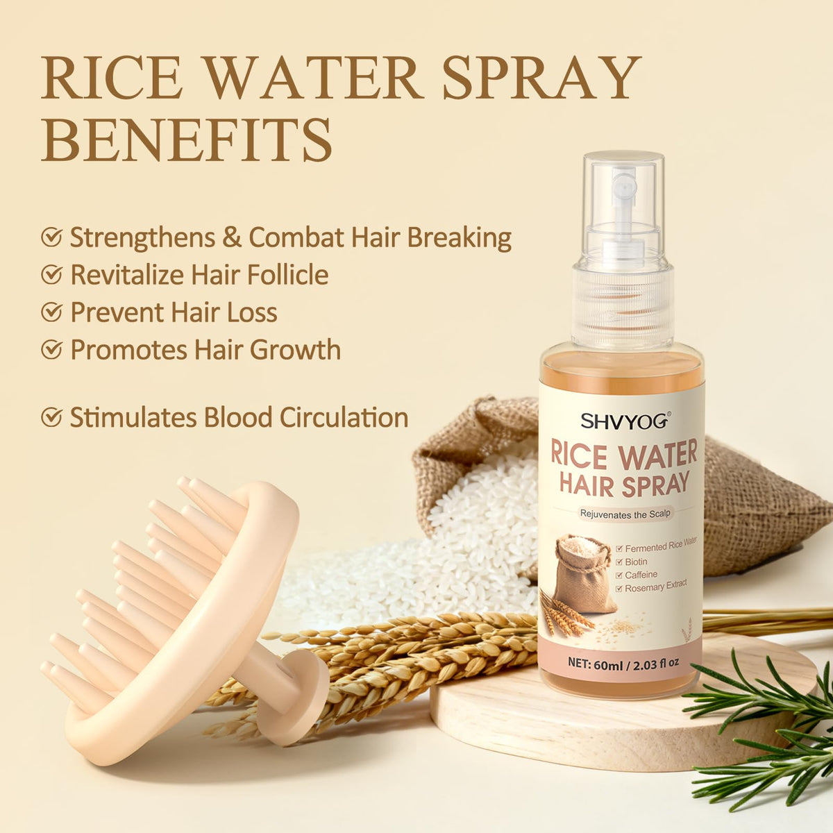 SHVYOG conditioner texture pouring to show smooth moisturizing finish