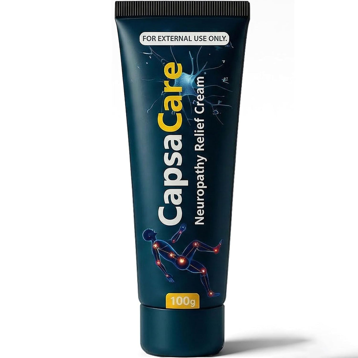 Shwfhi Capsacare front packaging shows product and benefit of targeted relief