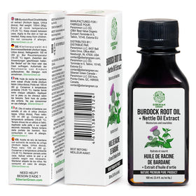 Siberian Green bottle label detail highlighting ingredients and pure formulation
