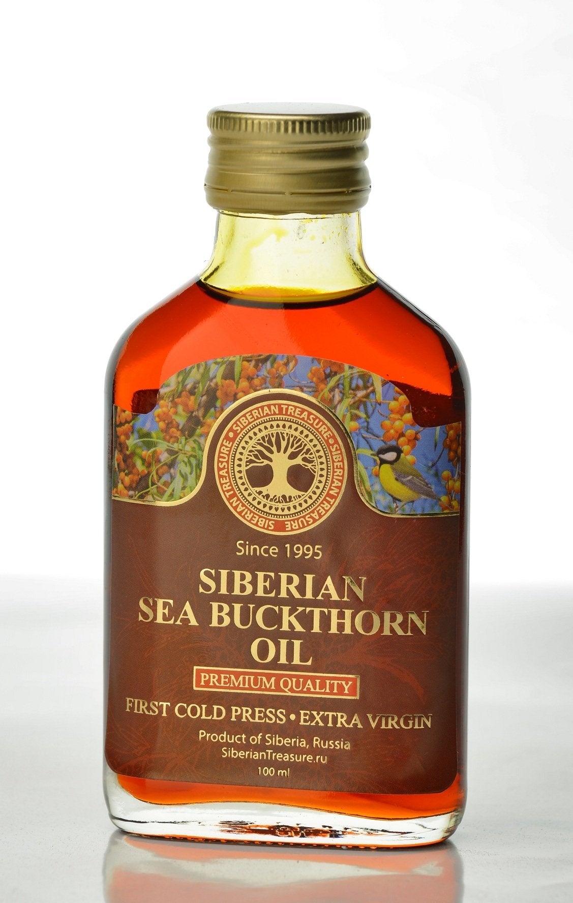 Siberian Treasure close-up oil texture highlights rich color and purity