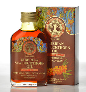 Siberian Treasure front packaging shows glass bottle and premium quality