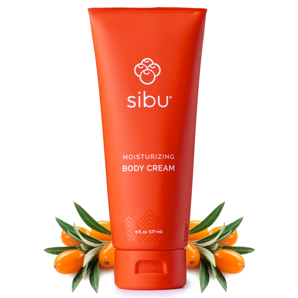 sibu front packaging of 6oz cream showing clean label and size benefits