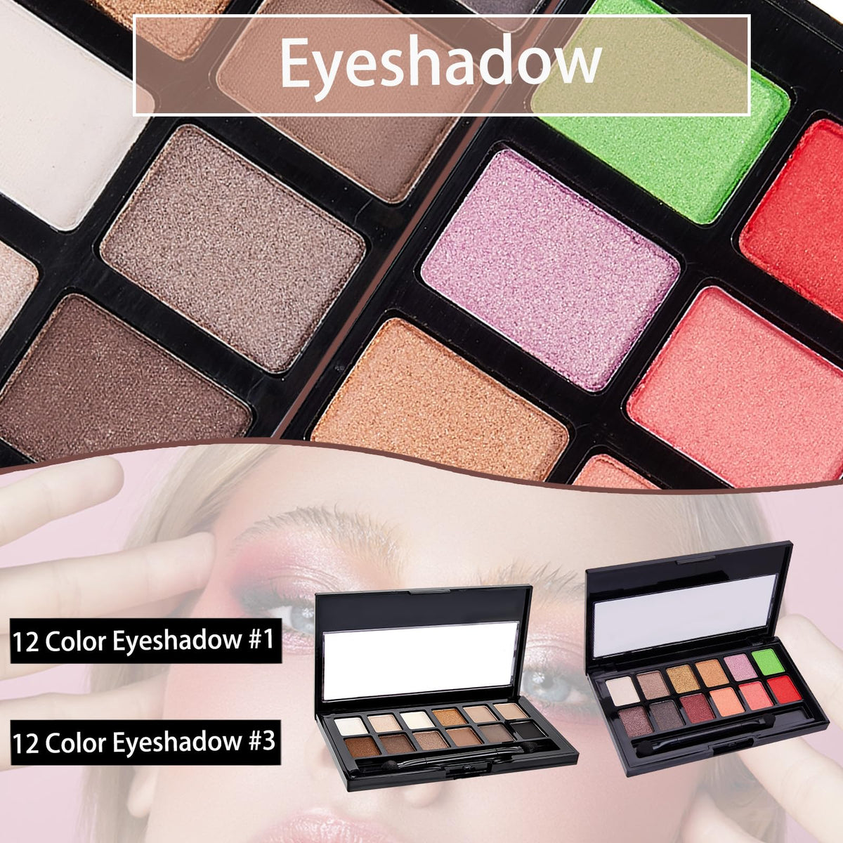 SIGHTLING eyeshadow swatches across skin to show pigment range and mixable tones