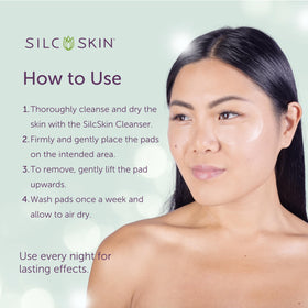 Silc Skin pad being rinsed to show simple post‑use care