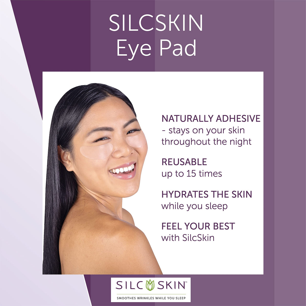 Silc Skin pad being rinsed showing easy cleaning and reuse