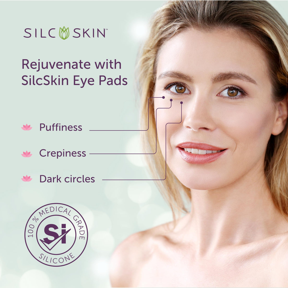 Silc Skin close-up of silicone pad texture showing gentle surface