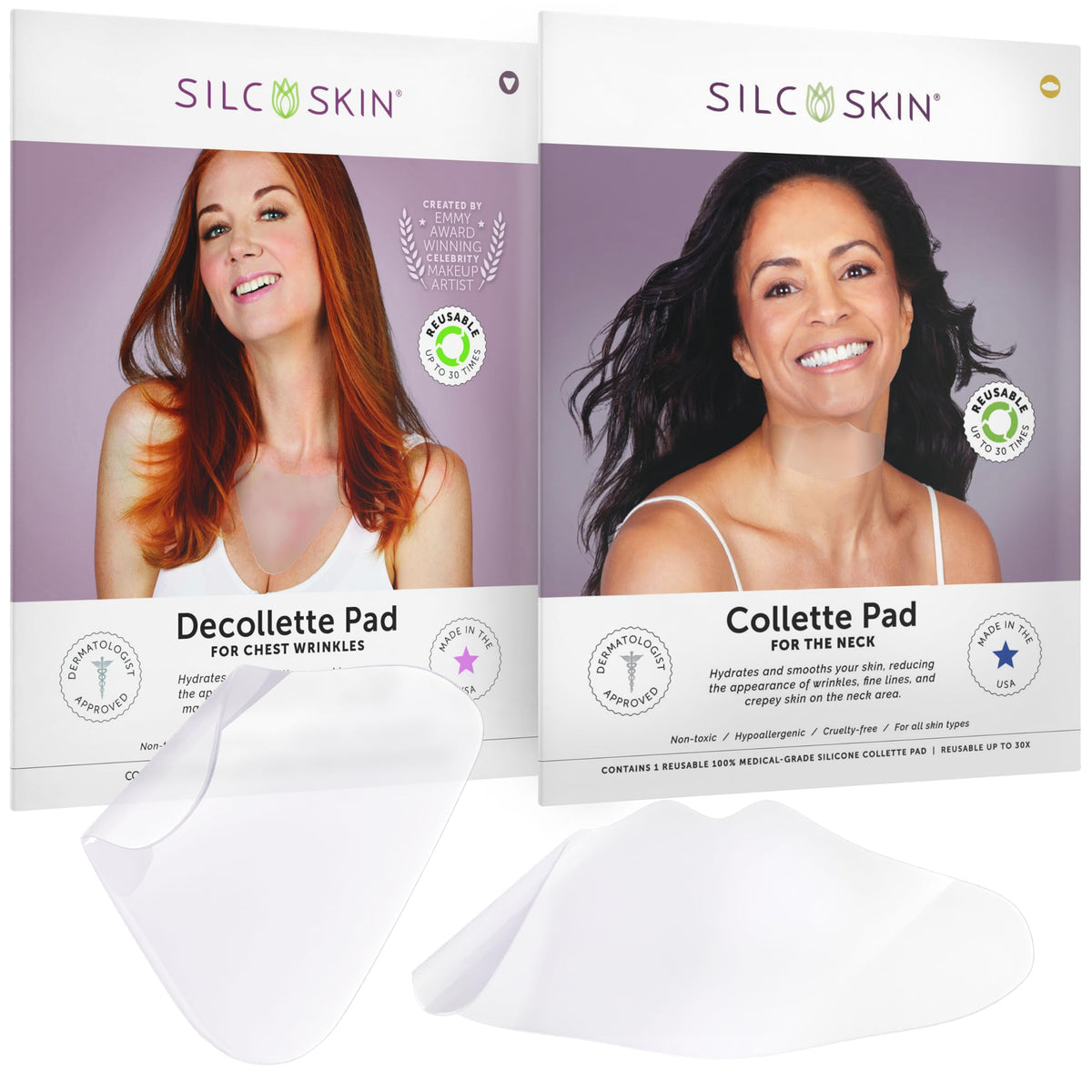 Silc Skin front packaging showing product and benefits