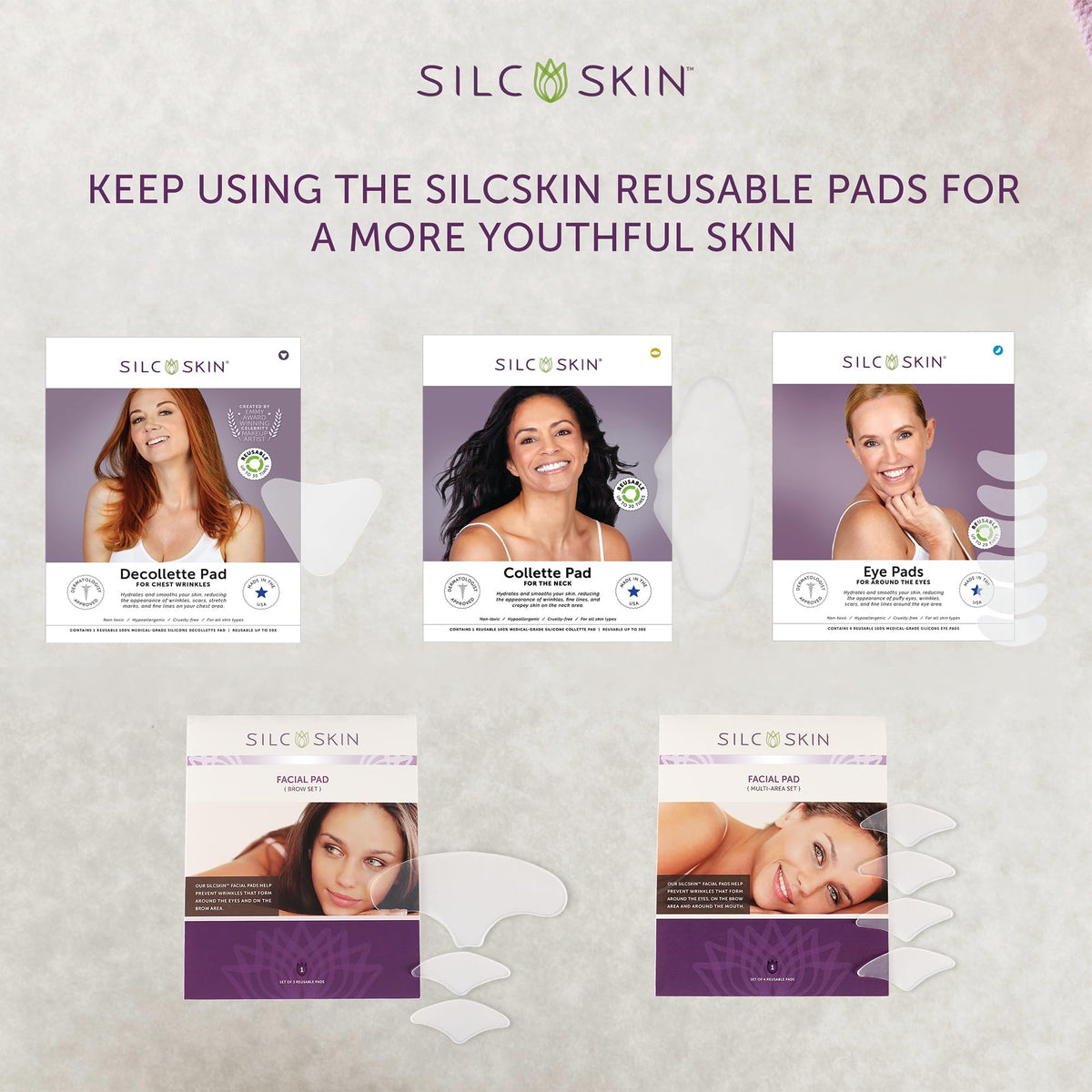 Silc Skin kit laid out showing pads, liner, and instructions
