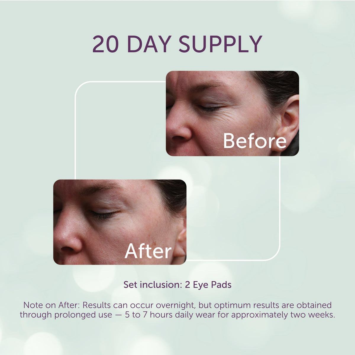 Silc Skin pad in hand to show scale and easy travel convenience