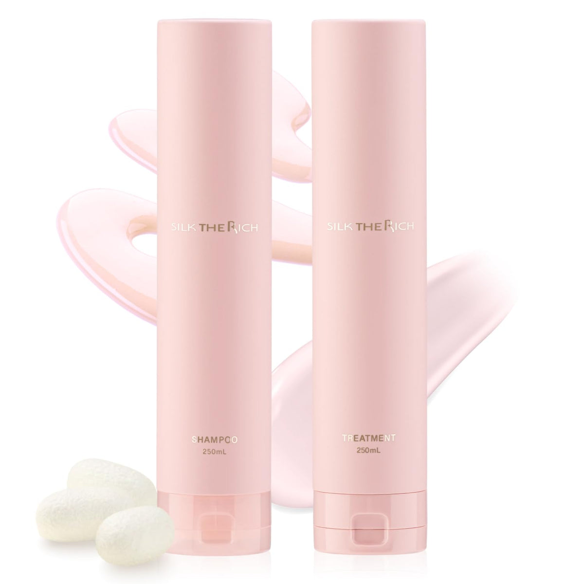 SILK THE RICH front packaging showing duo and benefits