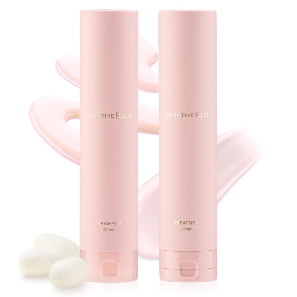 SILK THE RICH front packaging showing duo and benefits