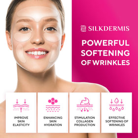 SILKDERMIS forehead patch close-up showing texture and comfortable fit
