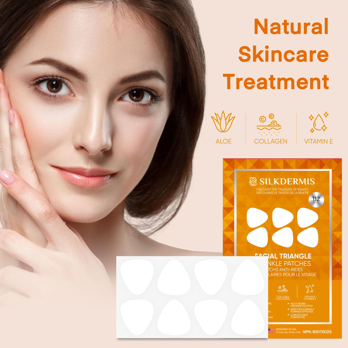 SILKDERMIS patch in nighttime routine setting showing easy overnight use