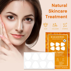 SILKDERMIS patch in nighttime routine setting showing easy overnight use