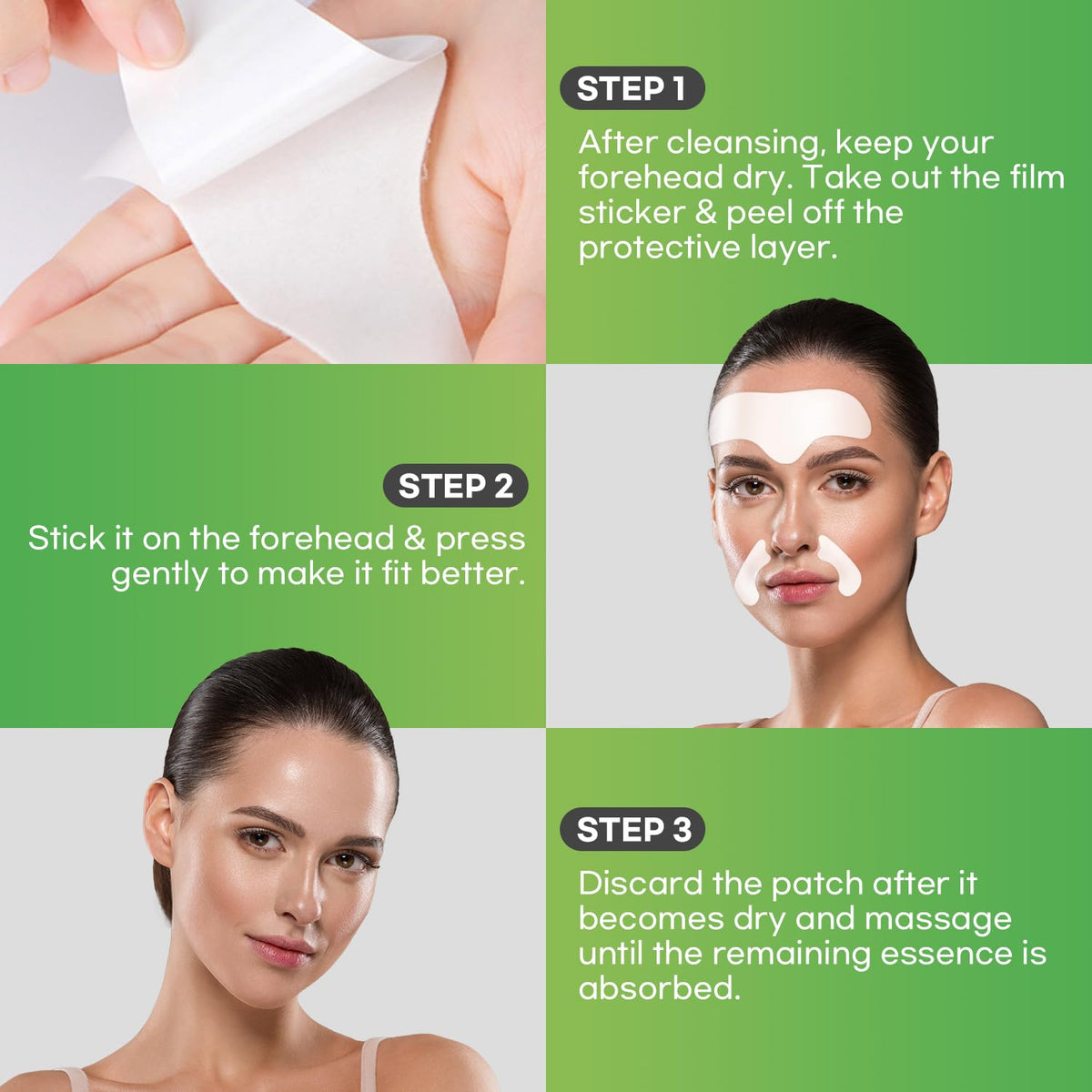 SILKDERMIS patch held in hand showing scale and easy application benefit