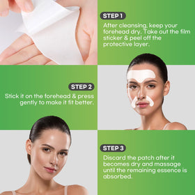 SILKDERMIS patch held in hand showing scale and easy application benefit