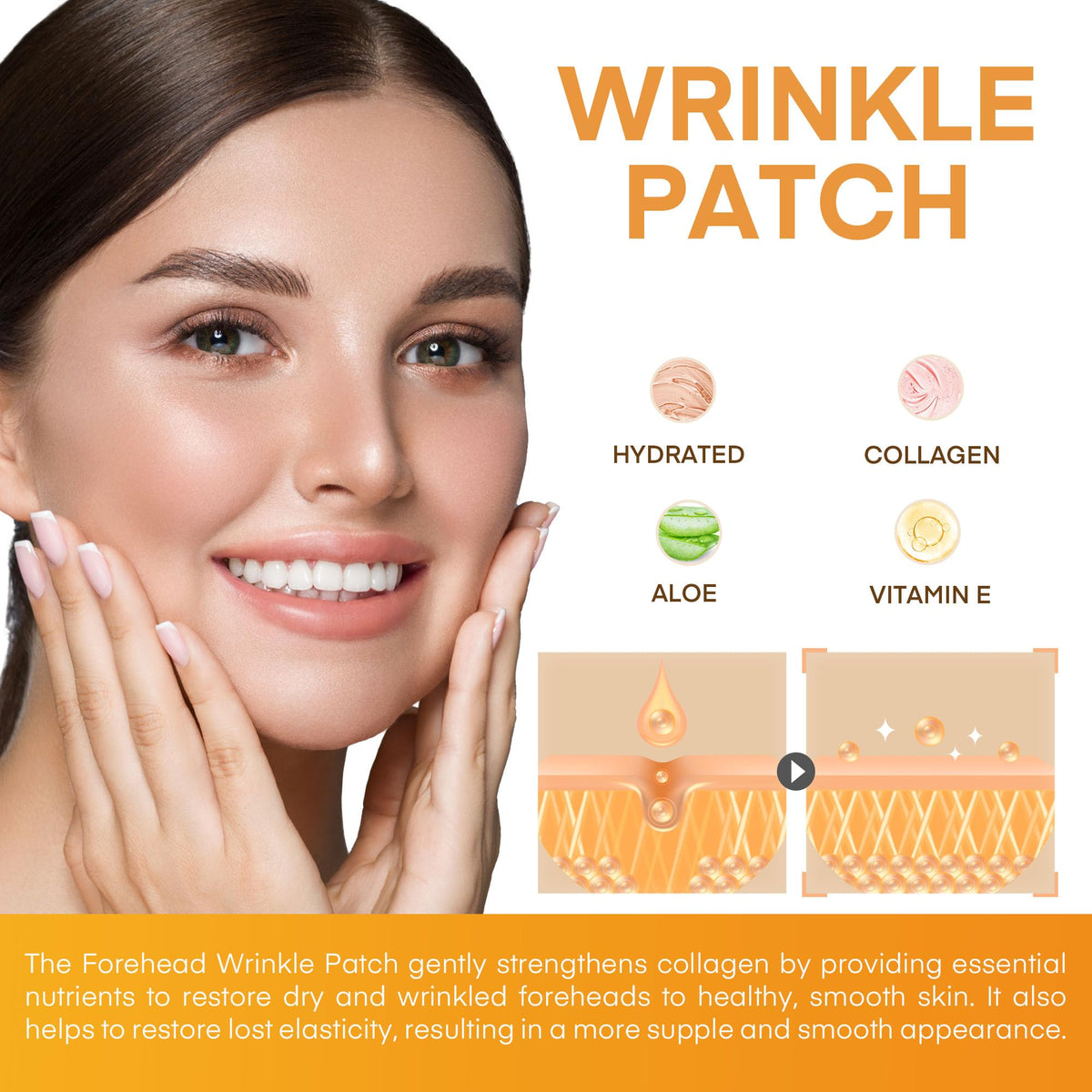 SILKDERMIS triangle patch close-up highlighting shape and adherence benefit