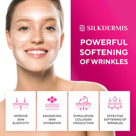 SILKDERMIS under-eye patch detail highlighting gentle adhesion