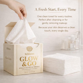 Silklean towel covering face and neck offering efficient full-coverage care