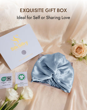 SilkSilky bonnet styled with loungewear outdoors showing versatile wear benefit