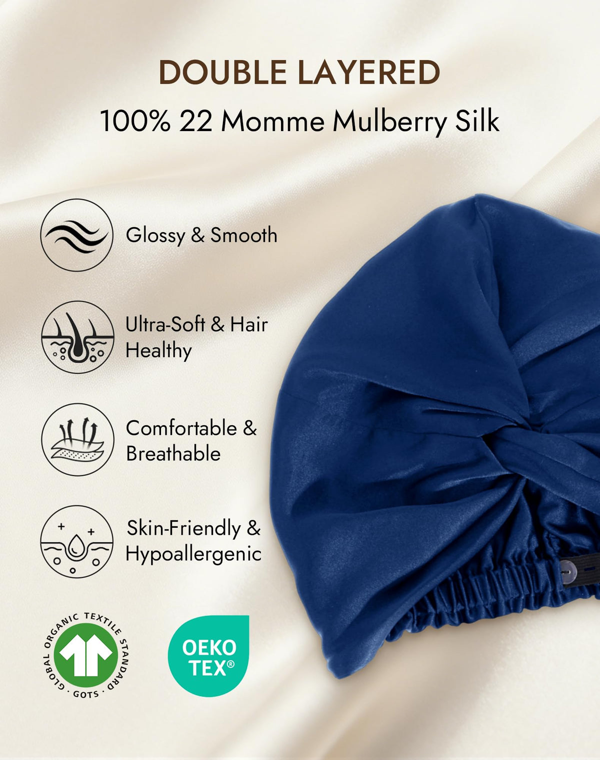 SilkSilky close-up of silk weave texture highlighting smooth surface and reduced friction