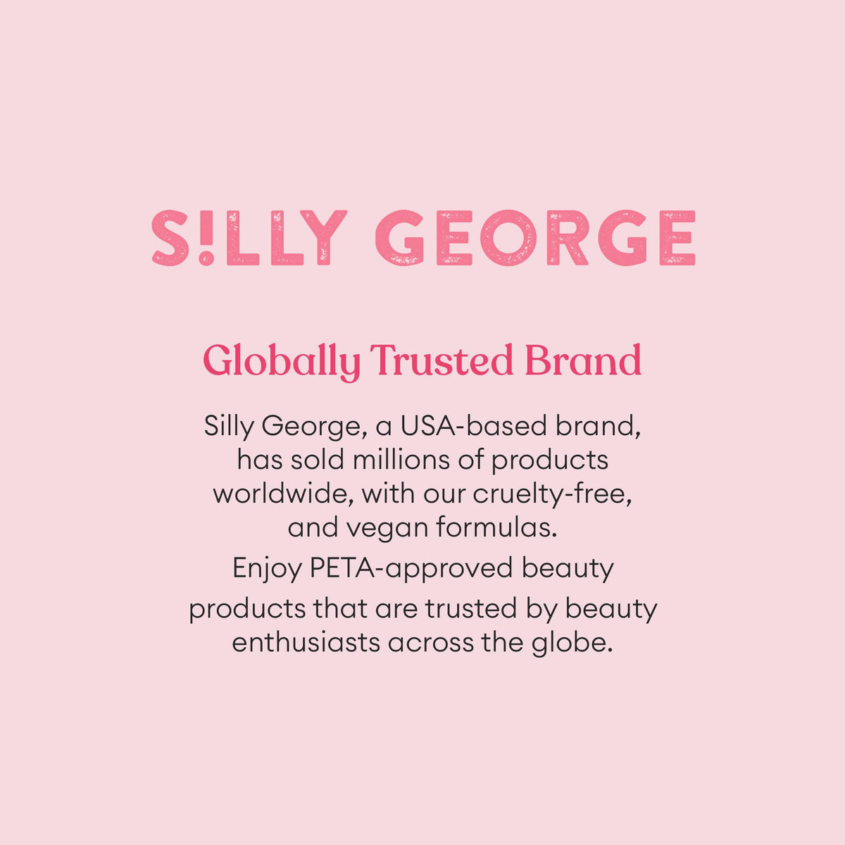 Silly George in a nighttime skincare setting, supports calming lash care routine