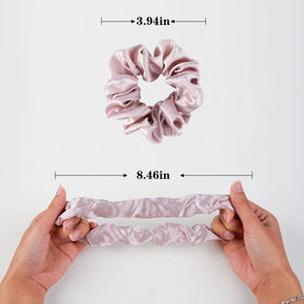 Silmer scrunchie worn on wrist as accessory providing comfortable, stylish storage