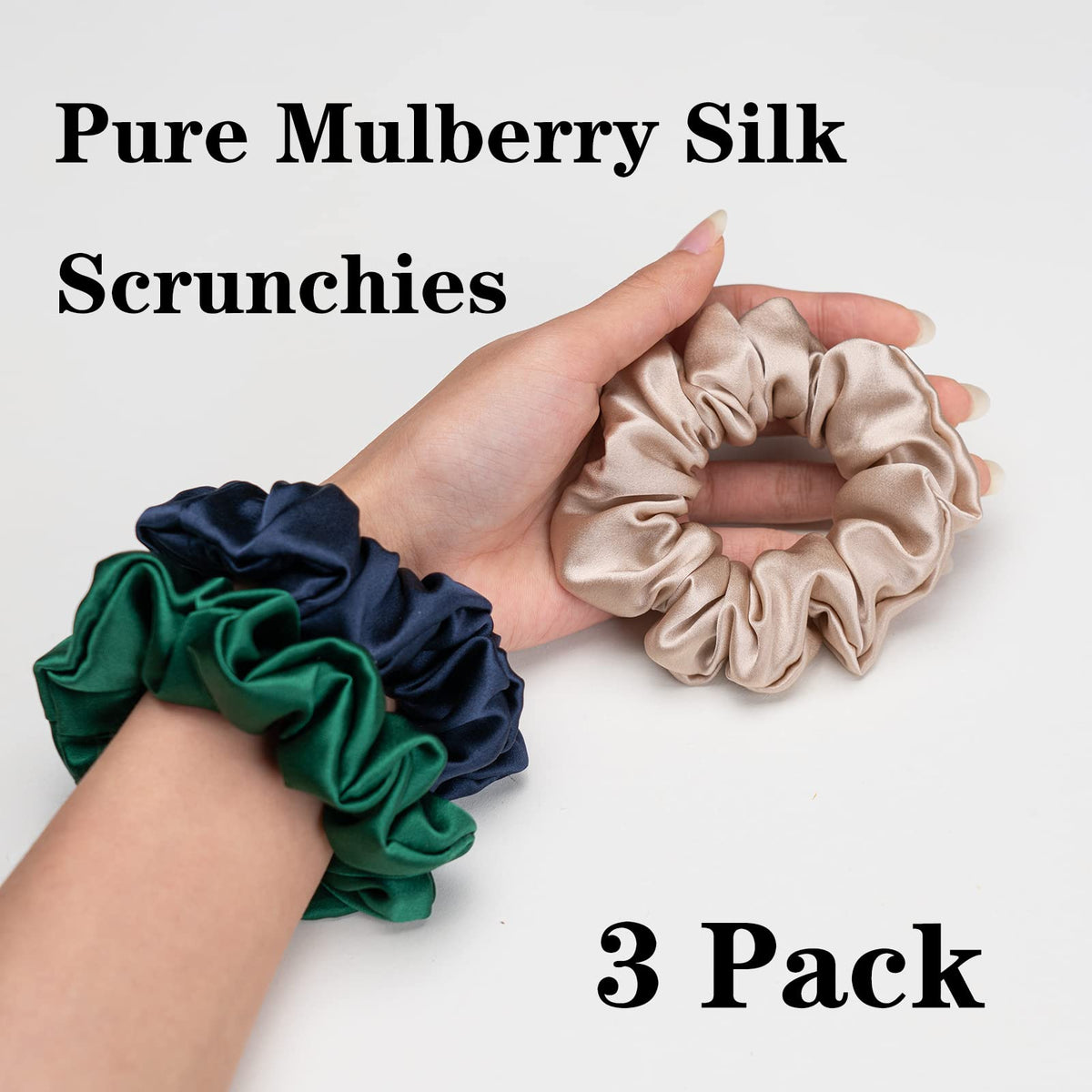 Silmer close-up of 22 momme mulberry silk texture, showing smooth surface to reduce frizz