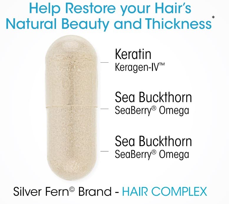 Silver Fern Keragen-IV keratin texture detail supporting hair strength