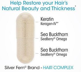 Silver Fern Keragen-IV keratin texture detail supporting hair strength
