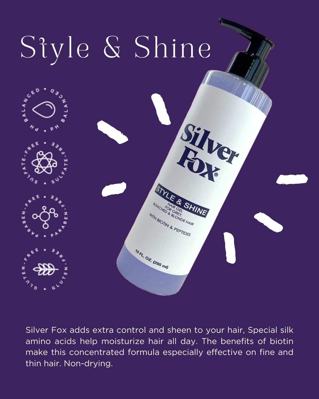 Silver Fox styled grey hair lifestyle image showing polished natural finish