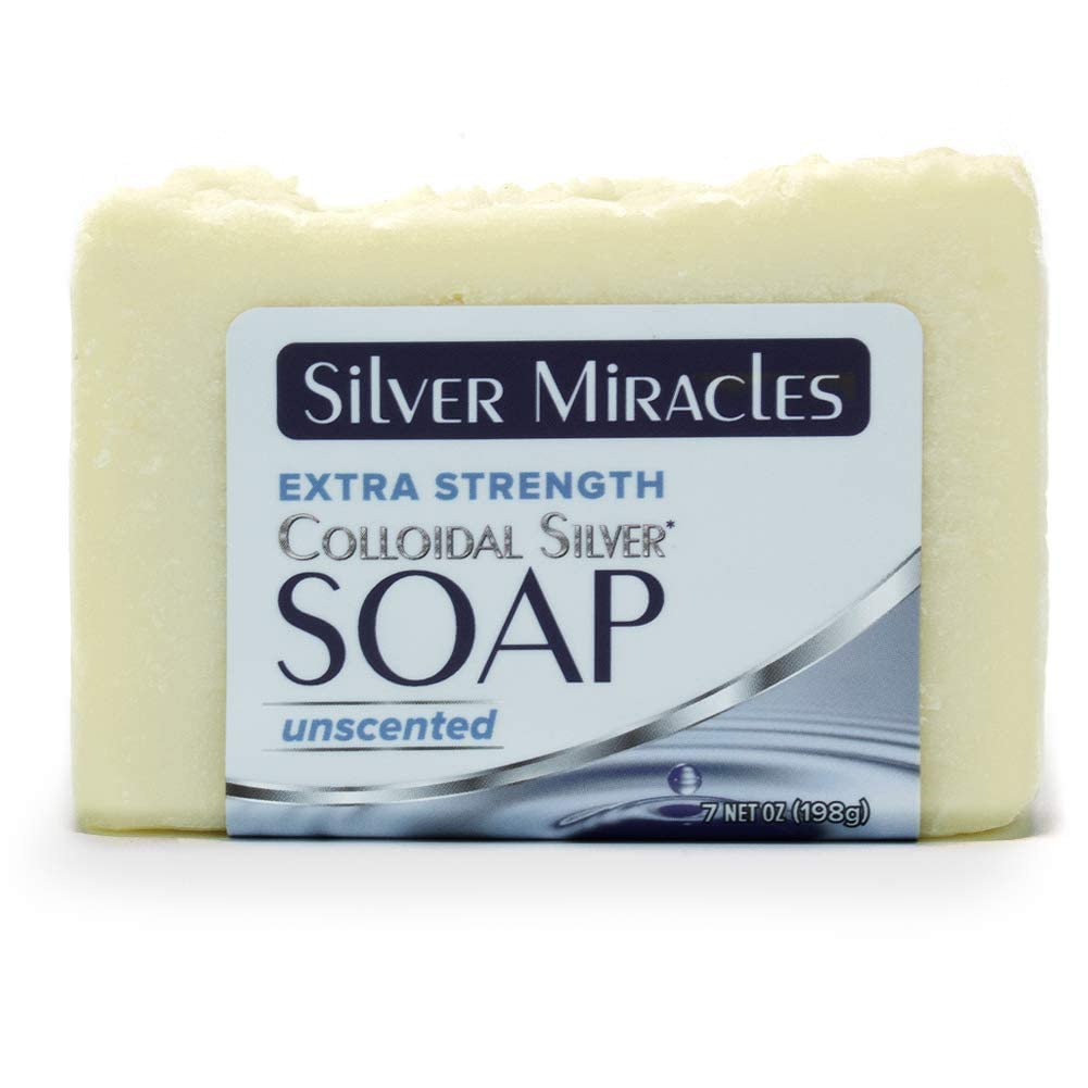 Silver Miracles close-up lather on hand displaying creamy foam for gentle cleansing