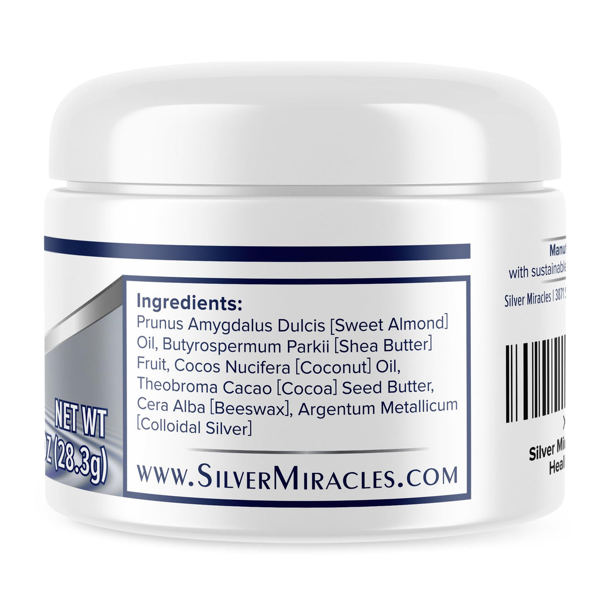 Silver Miracles natural butters and oils displayed highlighting nourishing ingredients