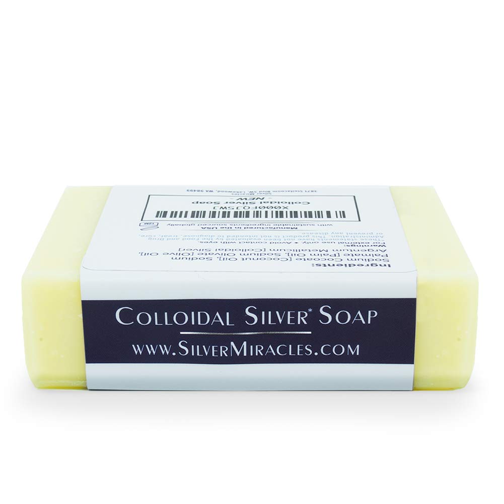Silver Miracles bar beside a ruler for size scale and long-lasting bar benefit