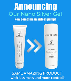 SilverCeuticals gel texture close-up highlighting lightweight hydration and fast absorption
