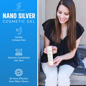 SilverCeuticals packaging with recycle symbol emphasizing eco-friendly recyclable pump