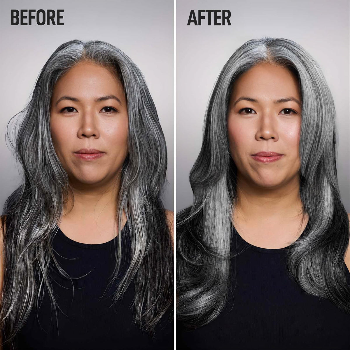 Silverist conditioner being applied to wet hair for detangling